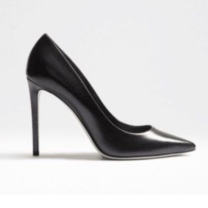 Tamara Mellon - Rebel 105 - Capretto - BLACK Leather Pumps / 5.5 US / 105MM